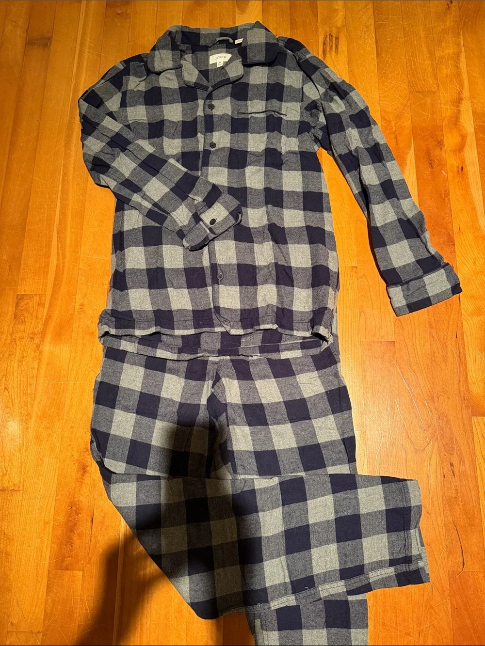 J.Crew Men’s Cotton Flannel Pajama Set Plaid XS Like New 100% cotton